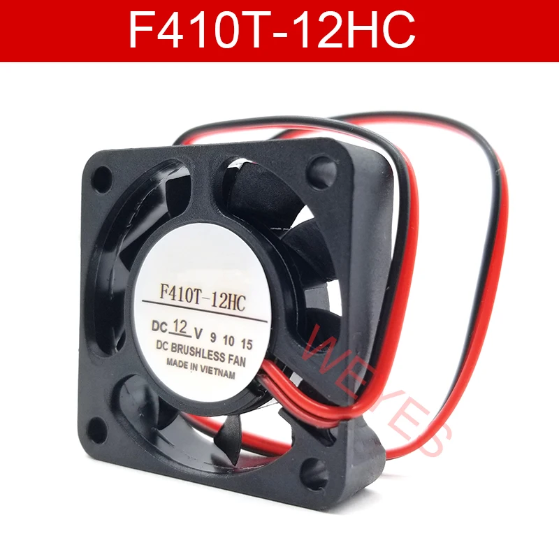 

Подлинный новый для COPAL F410T-12HC DC12V 2 провода 2pin 4010 40x40x10 мм охлаждающий вентилятор