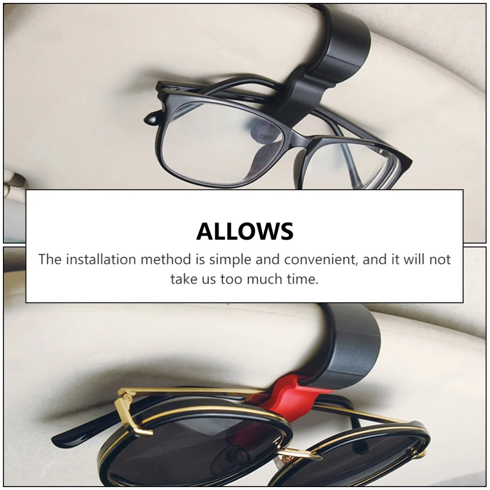 

2Pcs Universal Car Sun Visor Ticket Holder Practical Eyeglasses Mount for Car
