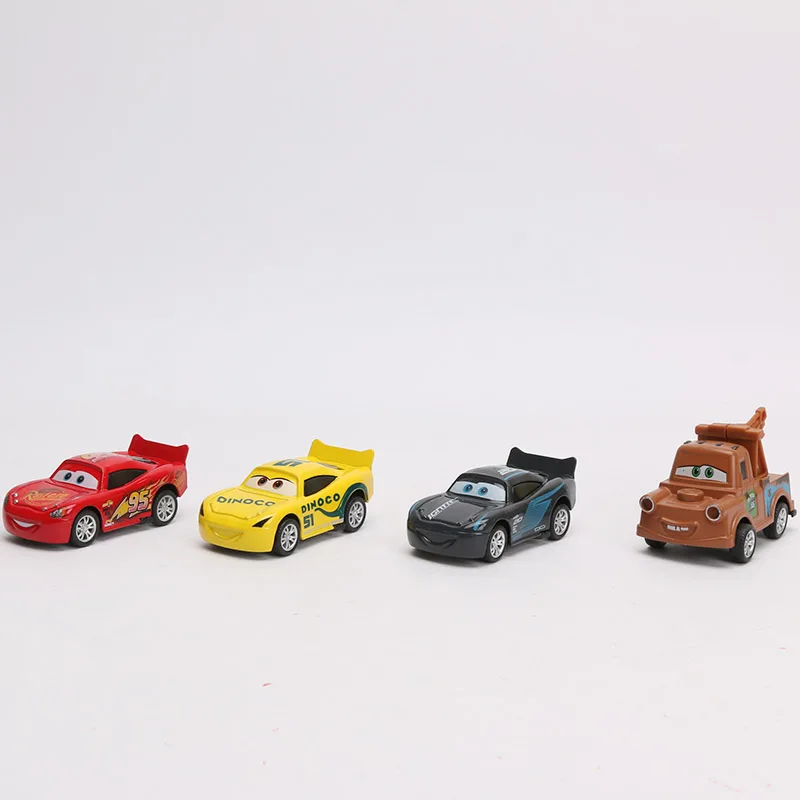 black opp 7-8cm 4 шт. 7-9 см disney Pixar тачки 3 игрушки Молния Маккуин матер Джексон шторм Круз Рамирез Смоки литье под давлением металлическая модель автомобиля - Цвет: black opp 7-8cm