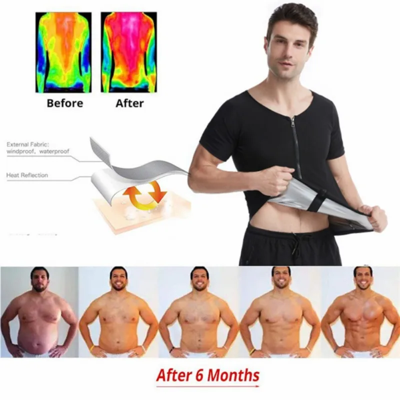 

Uigf Body Shaper Sweat Vest Corset Compression Waist Belly Slimming Trainer Vest Workout Tank Top Zipper Weight Loss Sport Shirt