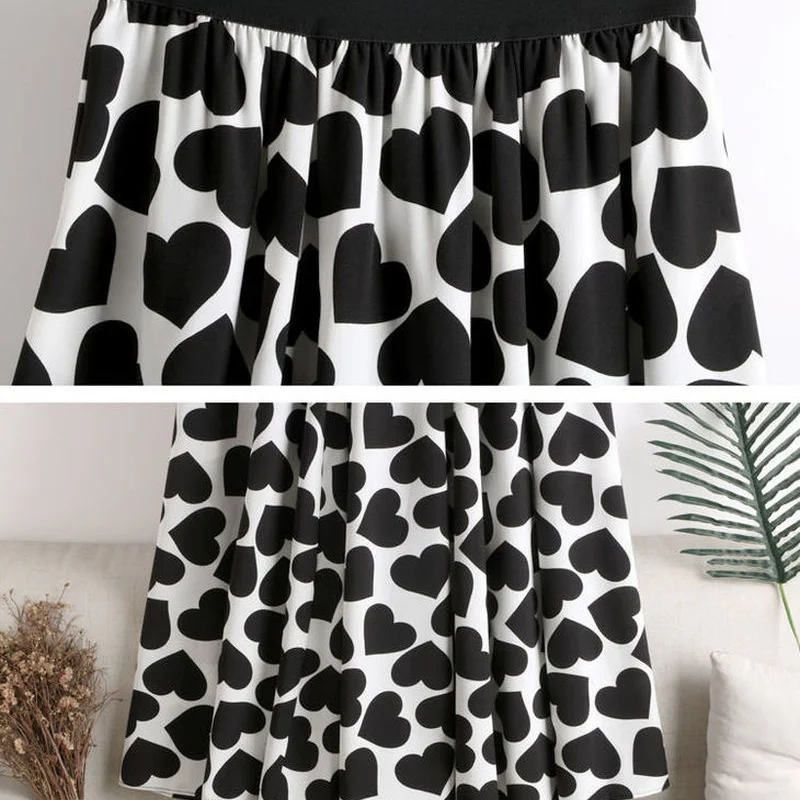 Юбка Женская Длинная с поясом на резинке Повседневная модная одежда в Корейском