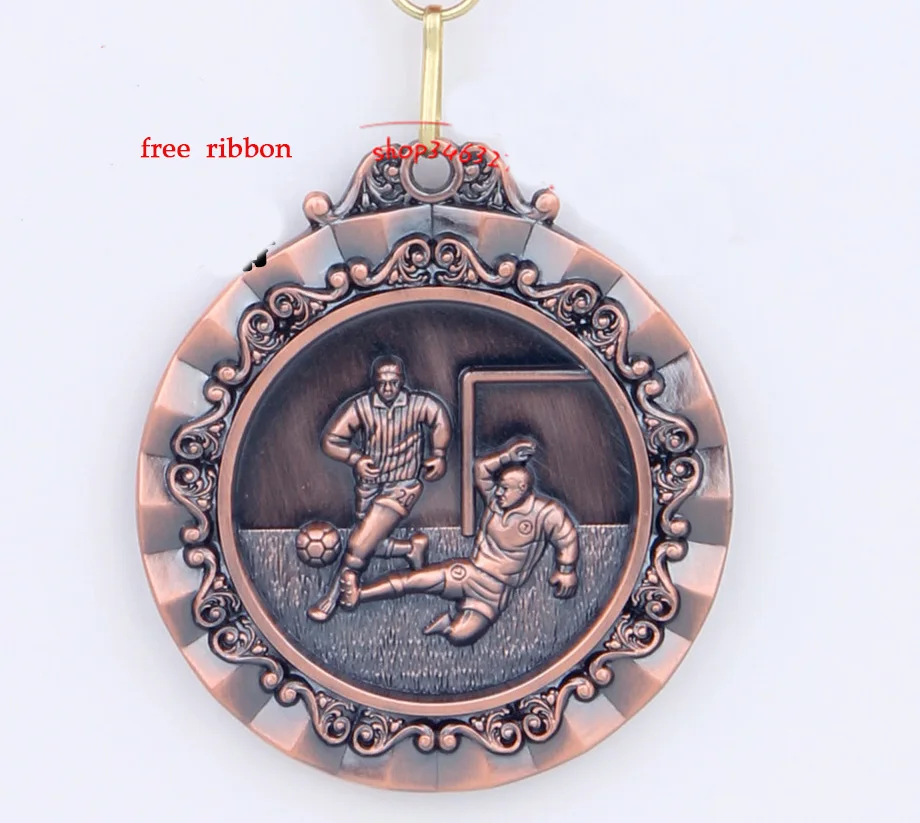 Новый стиль спортивные соревнования медаль для футбола спортивная золотая