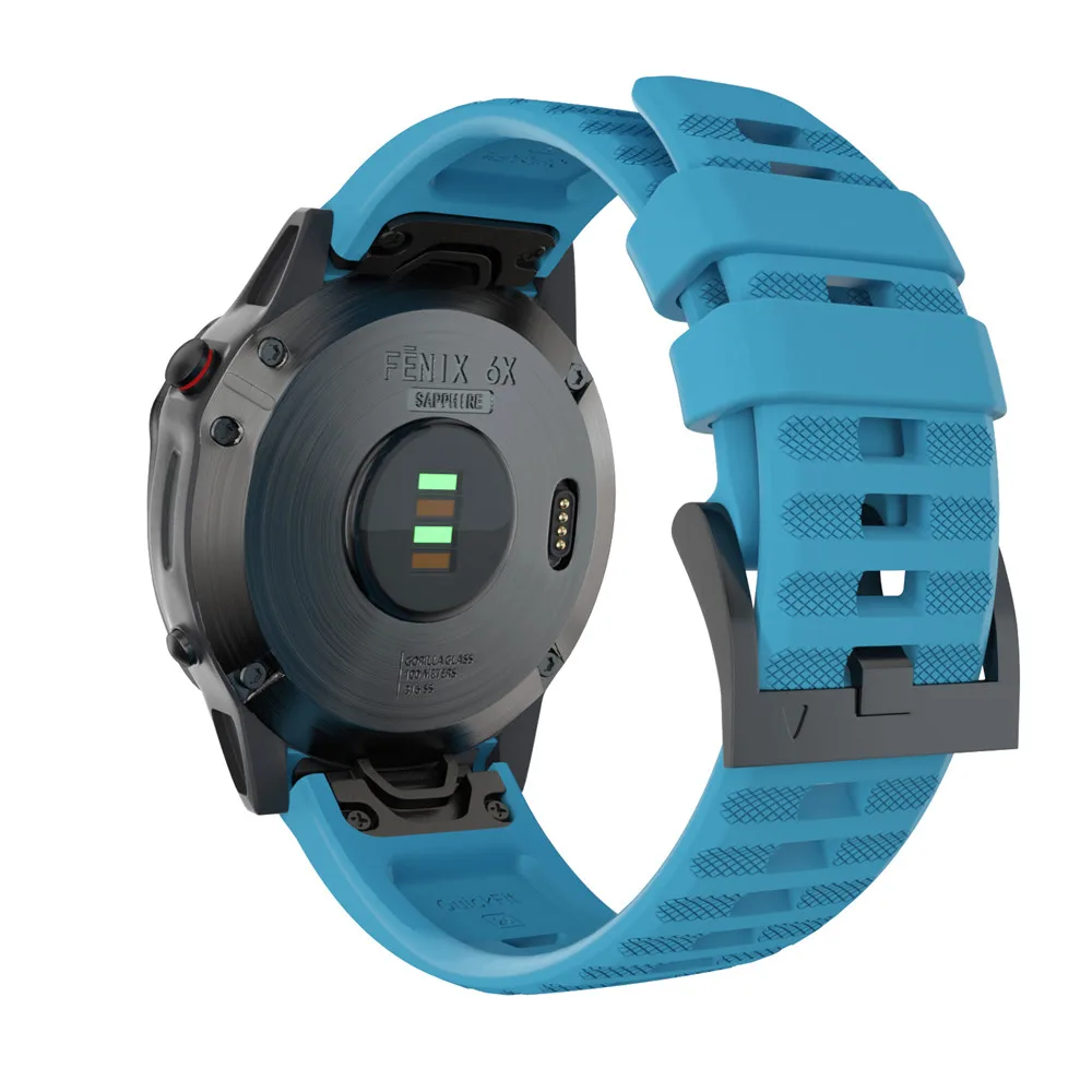 22 мм спортивный силиконовый ремешок для наручных часов Garmin Fenix 5X 5 5S плюс 6X 6 6S/Pro/3 HR