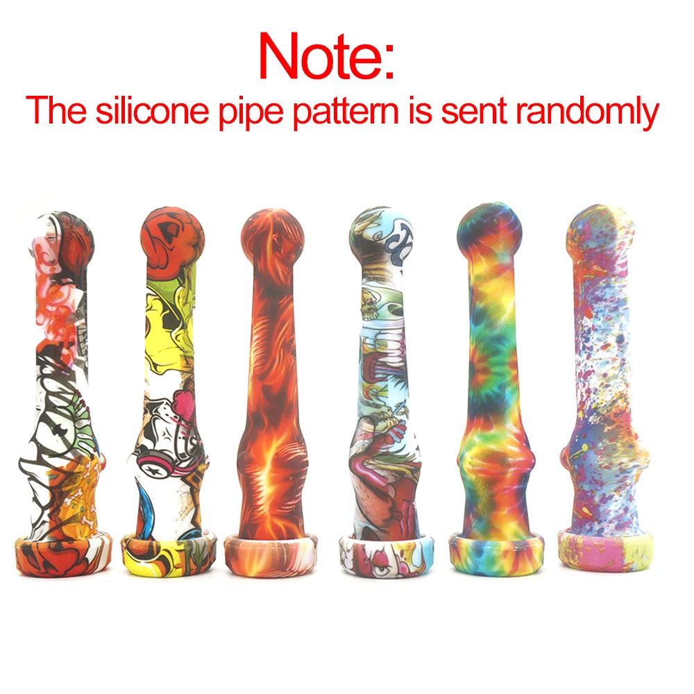 1 Набор силиконовых мазками трубы с Титан ногтей банку сигарета сорняк