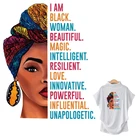 Черные красивые наклейки с женщиной Переводные тепловые нашивки толстовки Топы A-Level моющиеся термопресс виниловые Diy аппликации на одежде