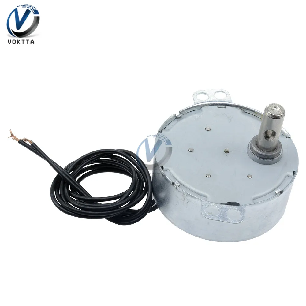 TYC-50 синхронный двигатель переменного тока 12V AC 220V синхронный двигатель с постоянным магнитом 5/6 об/мин вращение по часовой стрелке и против микроволновый поворотный стол
