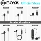 Всенаправленный петличный микрофон BOYA для DJI OSMOКарманныеэкшн-камеры DSLRs Windows Mac Type-C записывающее устройство