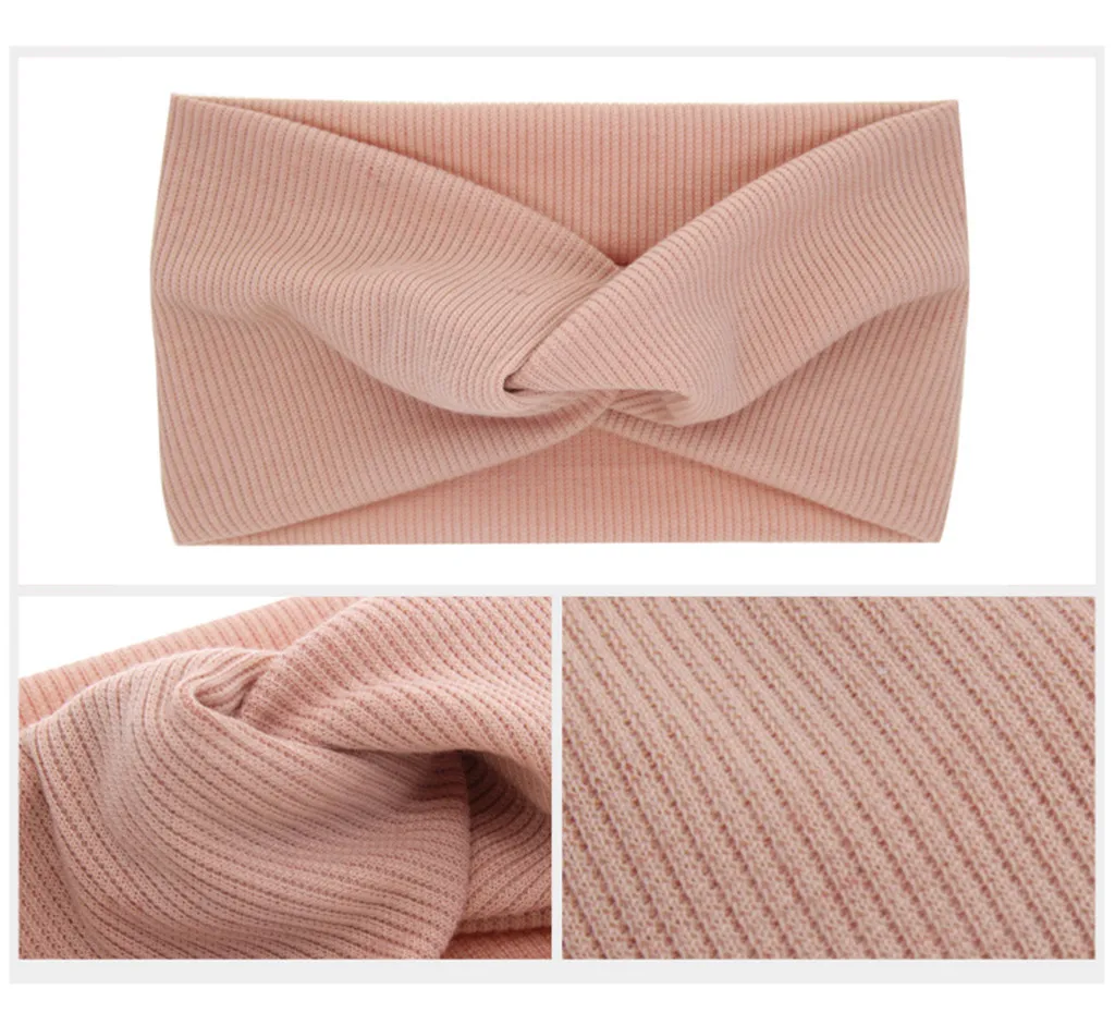 2020 Baby Headband Women Girl Twisted Hair Band Kids Woolen Headwrap Mommy Headbands Toddler Winter Turban Accessories | Детская одежда