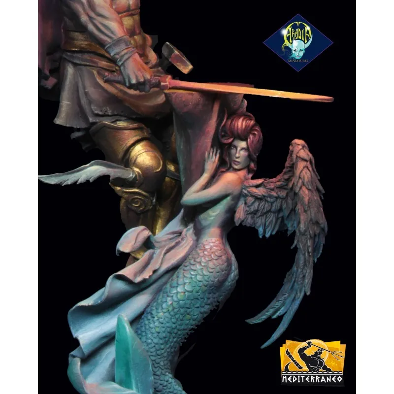 [Loong Way Miniatures] Aradia миниатюрный Гефестус-Blacksmith Олимпийских моделей 75 мм | Игрушки и