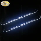 Автомобильный Стикеры акриловые перемещение СВЕТОДИОДНЫЙ Добро пожаловать педаль автомобиль накладка педаль порога путь светильник для Fiat Tipo 2015 - 2021