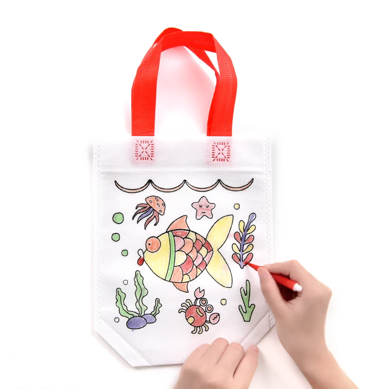 Saizhi DIY Рисование краски игрушка цветной граффити мешок ручной работы детей