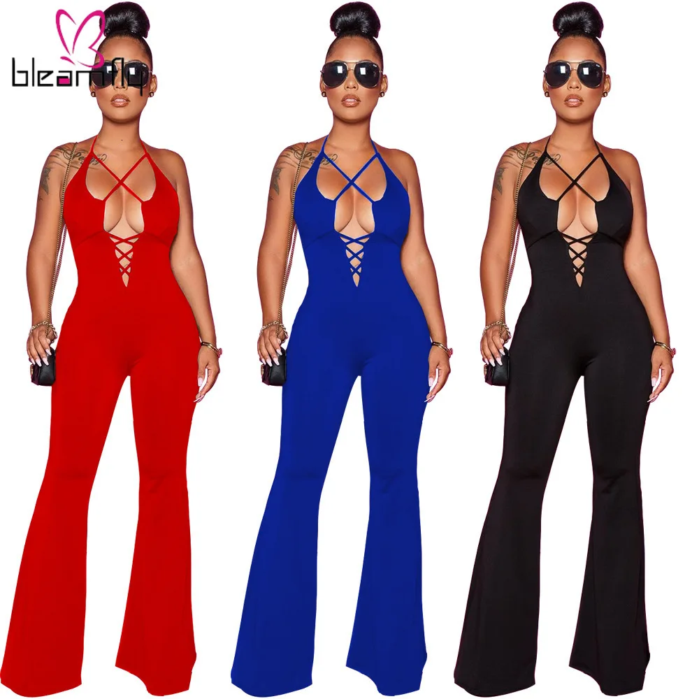 2019 женский новый летний кружевной полый сексуальный комбинезон прямого силуэта