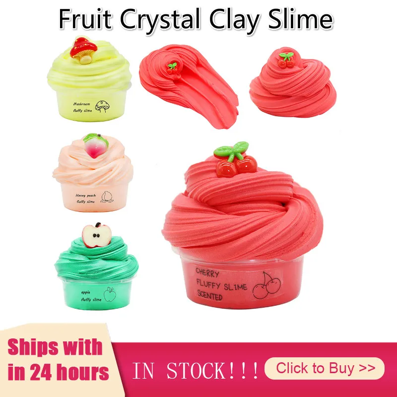 

Colorful DIY Modeling Clay Rainbow Cotton Cloud Anti Stress Charms Cotton Mud Fluffy Mud Stress Relief Kids Learning Educational