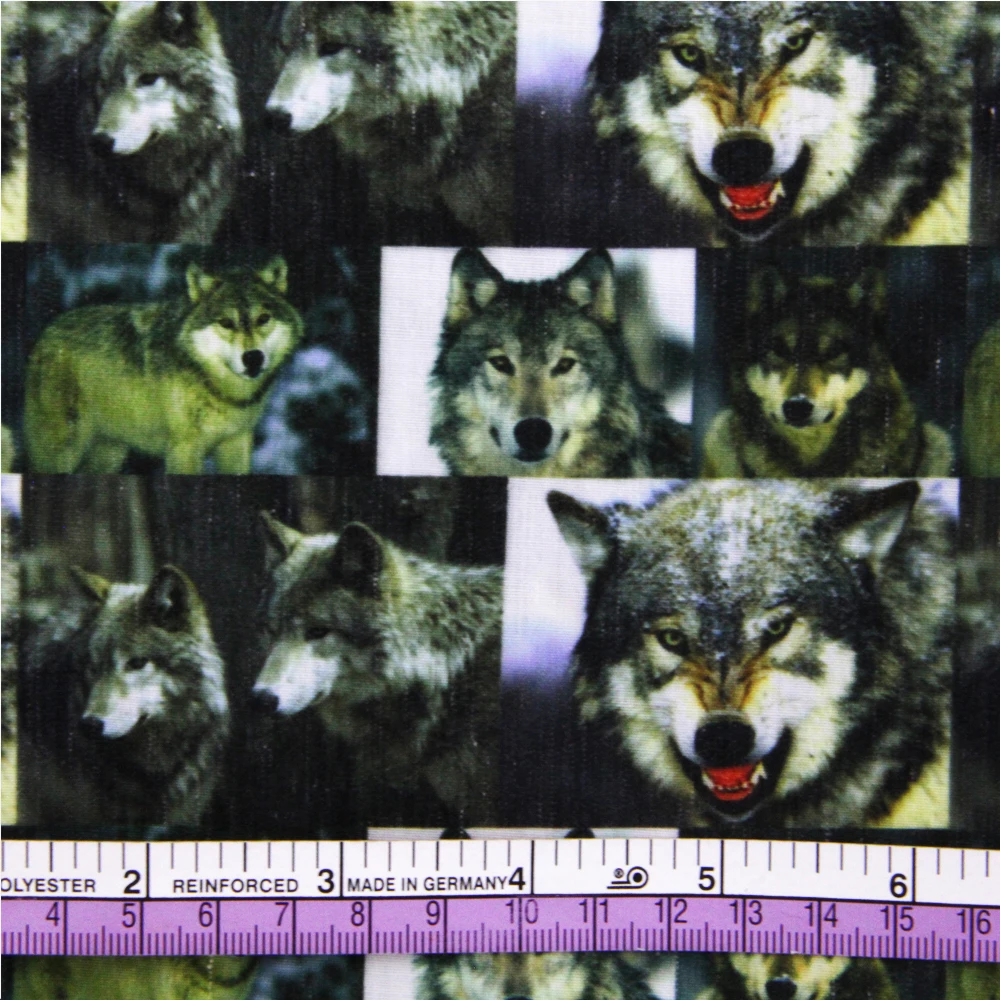 Аксессуары David 50*145 см лошадь волк печатная полиэфирная хлопчатобумажная ткань