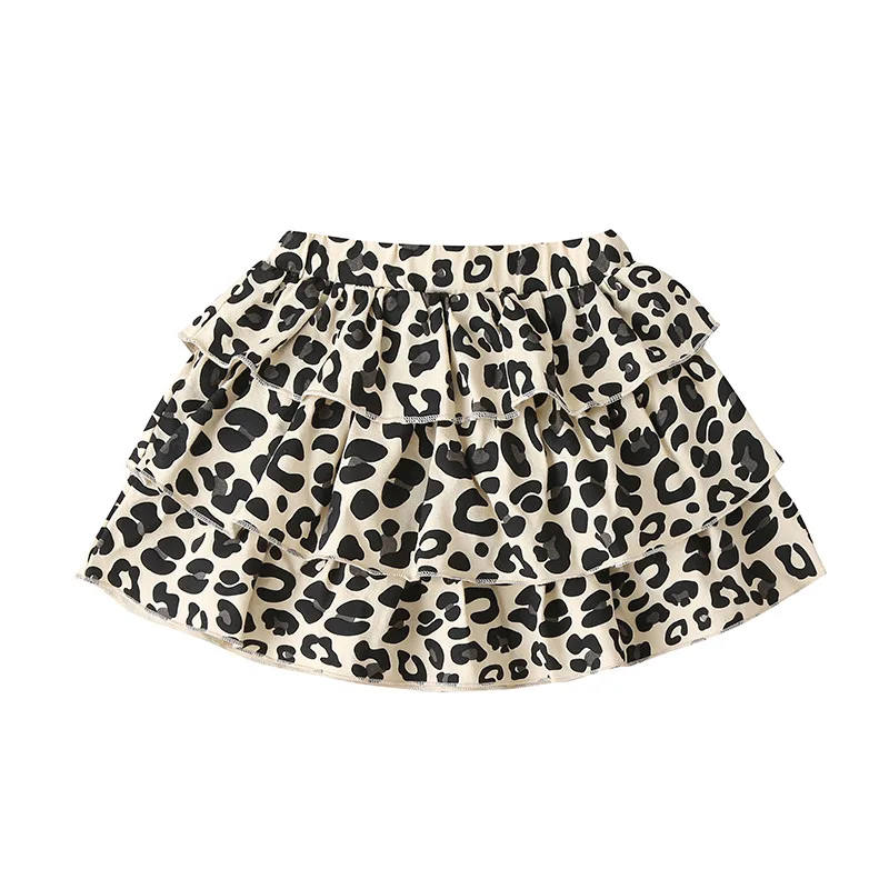 Girls Leopard Skirts Summer Fashion Baby Casual Short Kids High Quality Children Skirt FIT 1-5T | Детская одежда и обувь