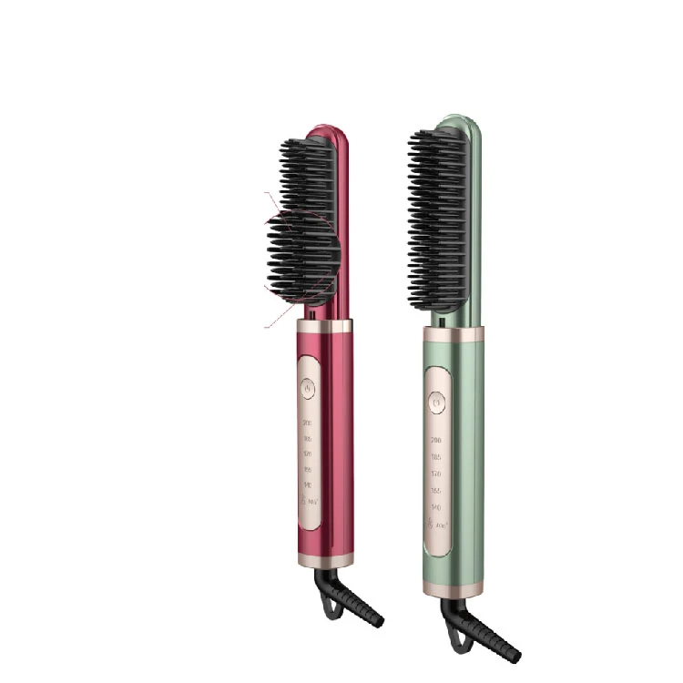 

Выпрямитель для волос pro, натуральная шелковистая Расческа с анионной увлажняющей кисточкой для ухода, против ожогов