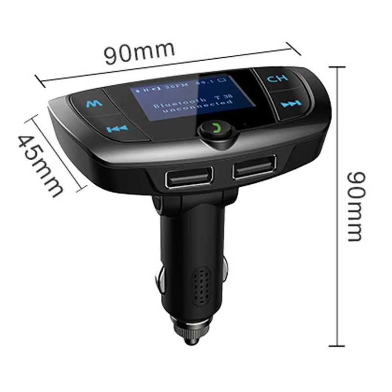 Автомобильный комплект jajabor с Bluetooth Hands Free, fm-передатчик, fm-модулятор, автомобильное зарядное устройство, поддержка TF карты/U диск воспроизведения