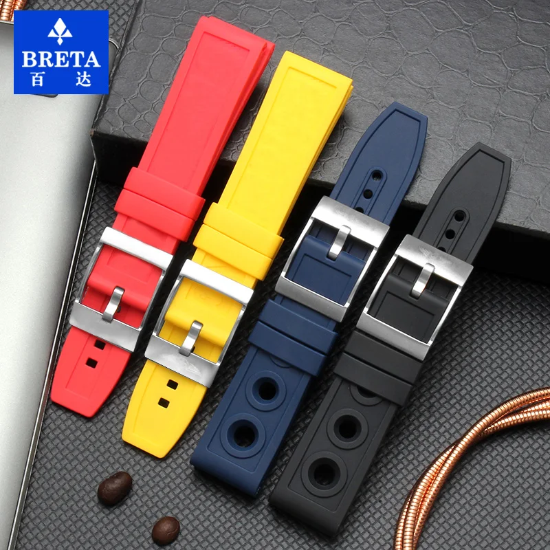 Ремешок силиконовый для наручных часов 22 мм 24 мм|Ремешки часов| |