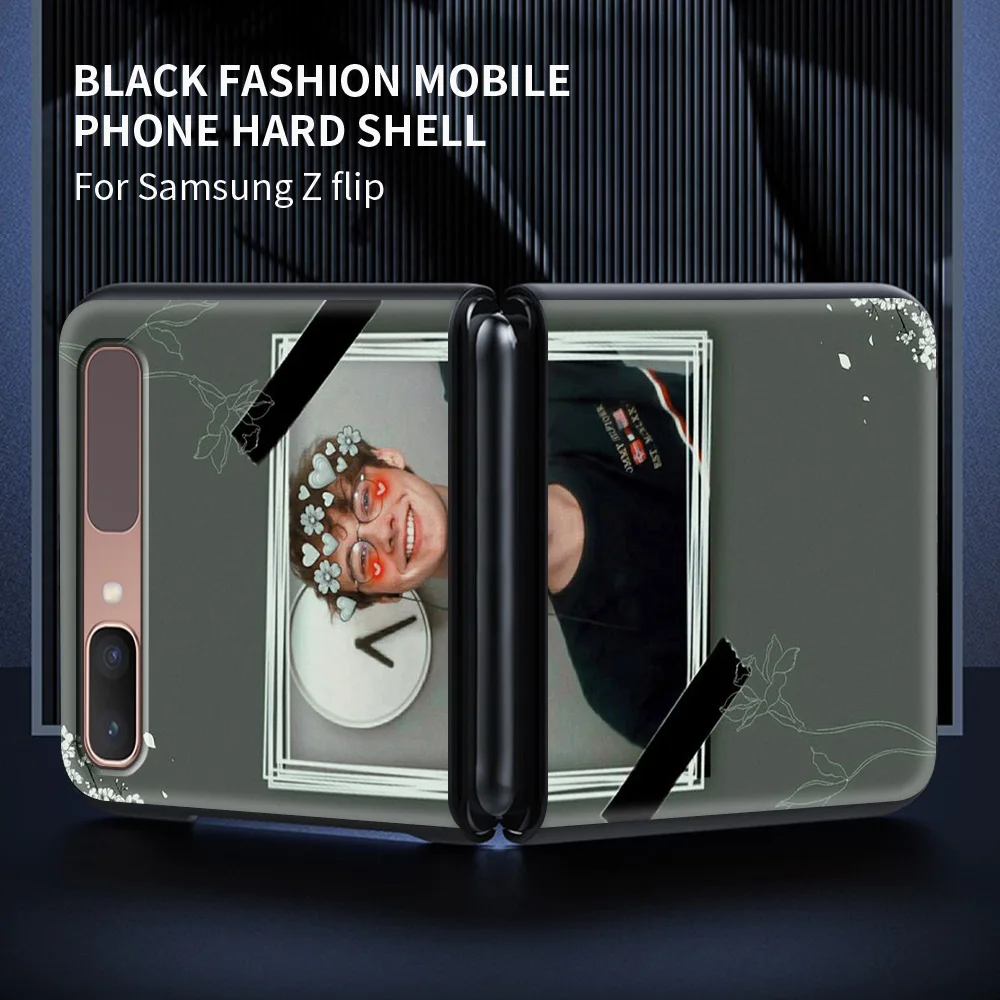 

Case For Samsung Galaxy Z flip Case Protective Shell Shockproof Hard Cover Smartphone Accessories Funda Wilbur Soot