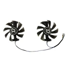 Охлаждающий вентилятор для видеокарты Red Dragon AX RX580 RX470 RX480, 2 шт.компл., PowerColor Red Devil RX 580, 480, 470