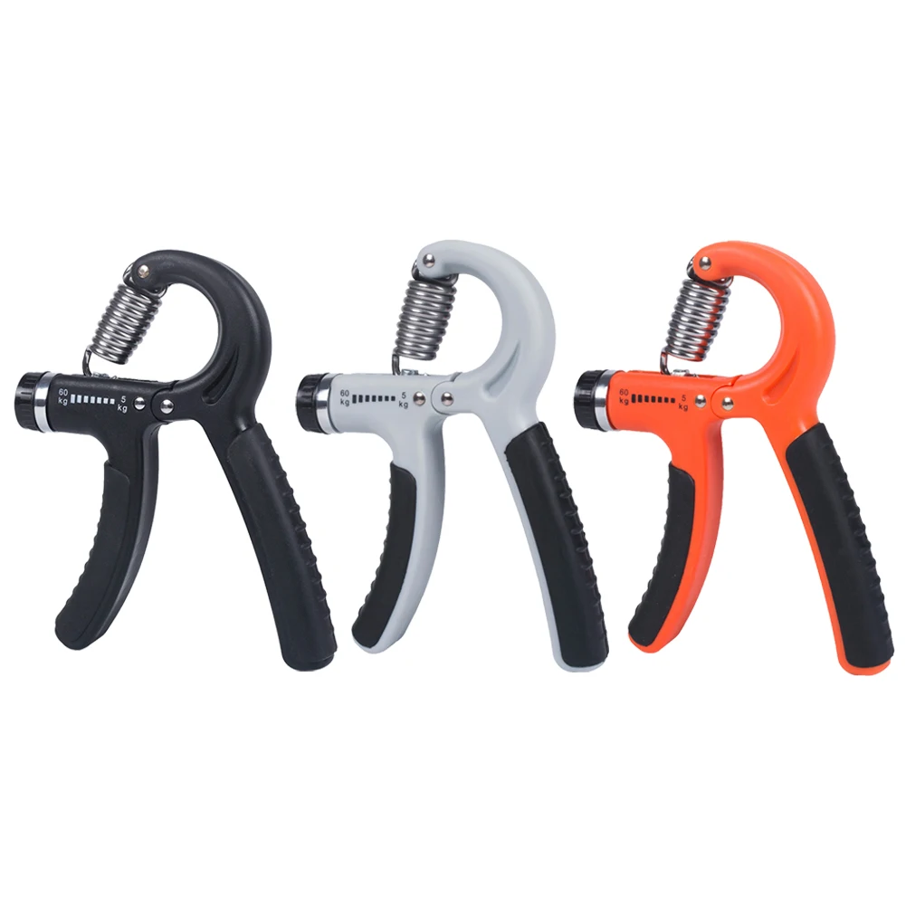 

Adjustable R-Shape Hand Grips Non-slip Handle Strength Exercise Strengthener Gripper Spring Finger Pinch Carpal Expander