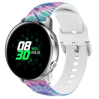 20mm 22mm silicone strap for samsung galaxy watch 4 active 2 graffiti style strap for huami amazfit huawei watch band