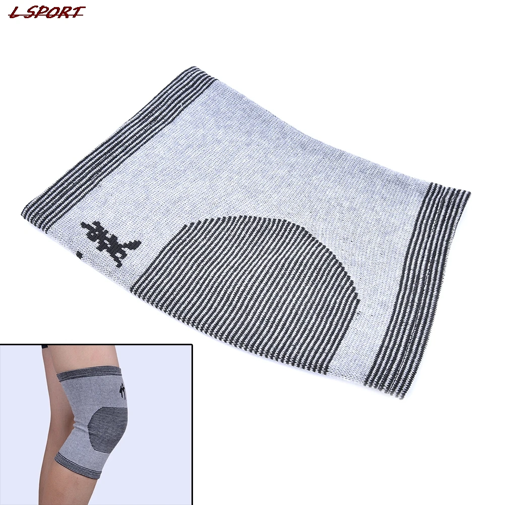 1 шт. эластичные наколенники дышащие бамбуковые угольные поддерживающие для
