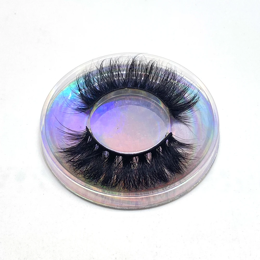 6D Make Up Mink Hair Eyelashes Natural Fluffy Extension Cross Work Date Party Holiday Simulation Eye Lashes E14 D22 images - 6