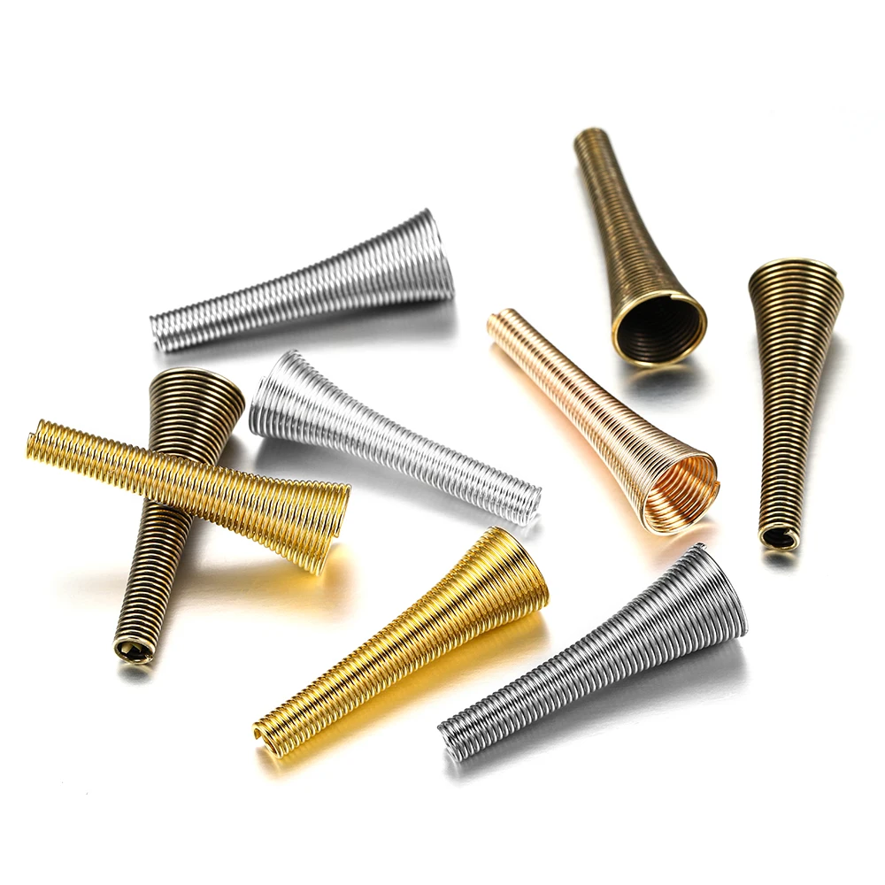 Колпачки металлические для ювелирных изделий в форме воронки 12 шт. | Украшения и