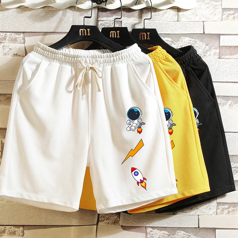 

Men Shorts 2021 New Arrival Summer Thin Male Shorts Teenage Boy Korean Style Cartoons Comfortable Plus size 4XL 5XL S38