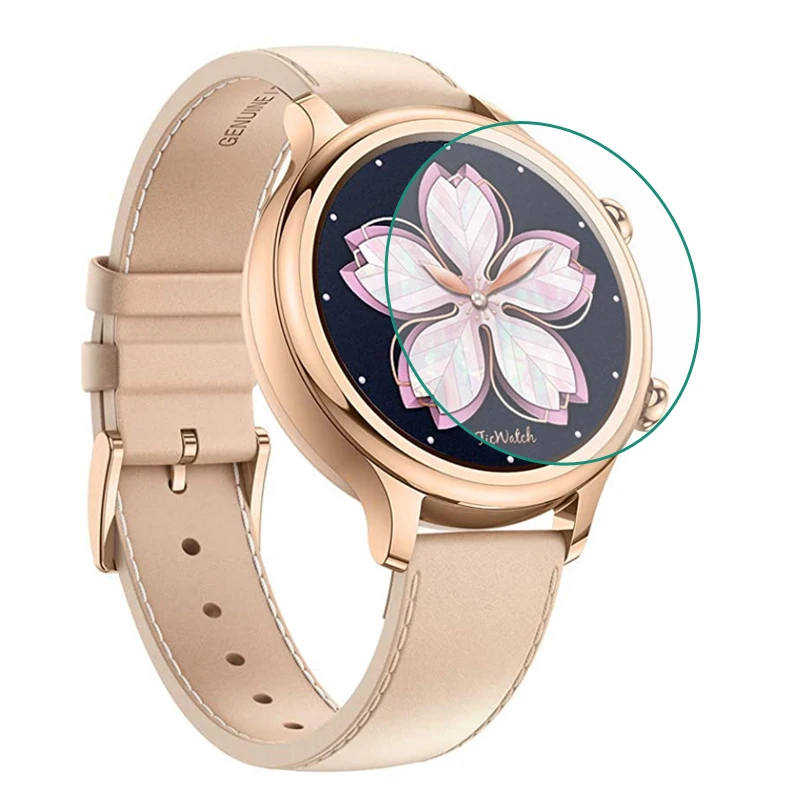 Прозрачная защитная пленка из закаленного стекла для смарт часов Ticwatch