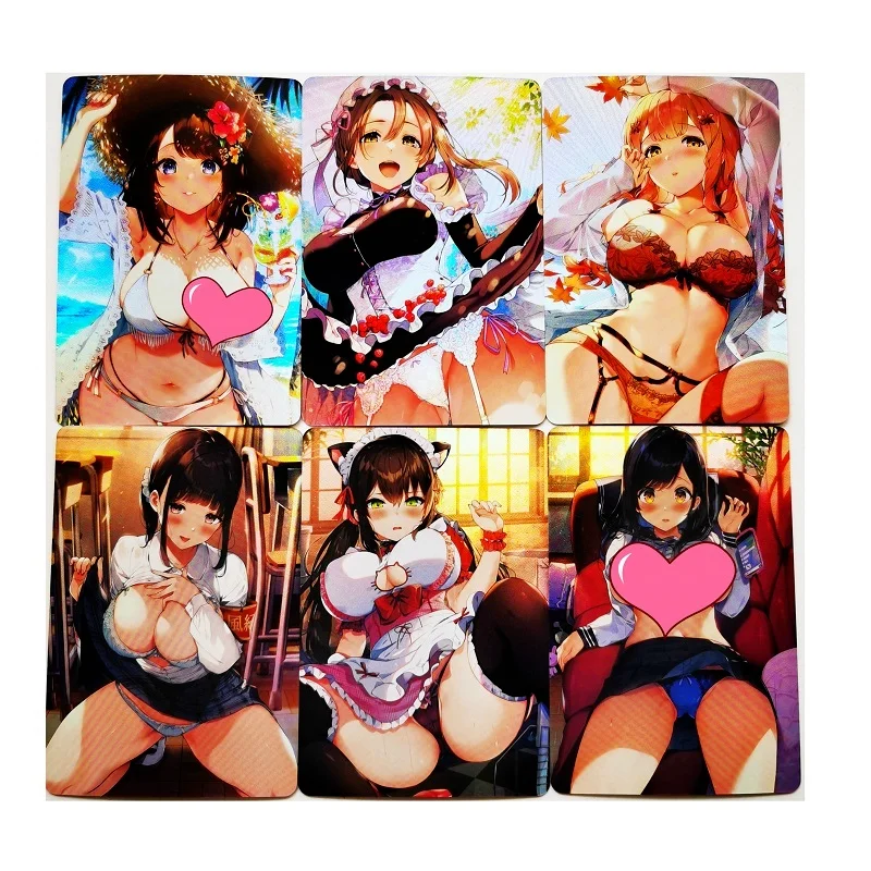 

9 шт./компл. ACG сексуальная девушка кампус девушка сексуальная H No.2 рефракционные Игрушки Хобби Коллекционные вещи игры аниме коллекционные ...