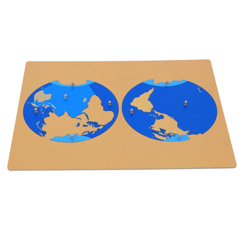 

Montessori Geography Materials Wood Ocean Puzzle Kids Learning Resources Preschool Educational Equipment for Children Girl Boy