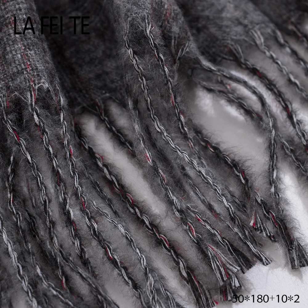 Новинка зимние кашемировые шарфы женское теплое одеяло унисекс однотонный