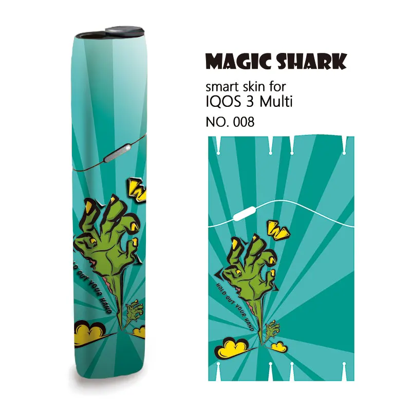 Волшебная Акула зомби призрак надгробие стерео пленка наклейка для IQOS 3