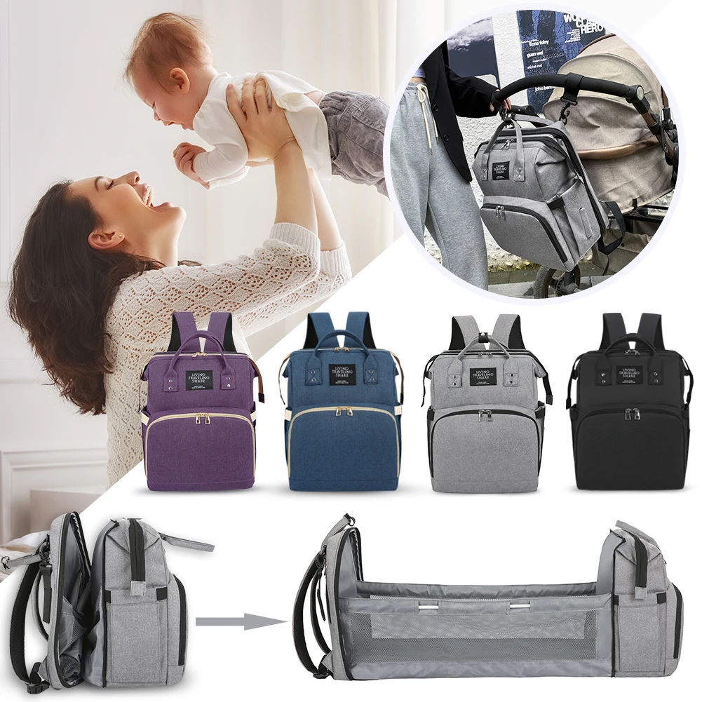 

Diaper Bag USB Interface Baby Bags Large Travel Backpack for Mom Nursing Handbag Waterproof Nappy Bag Kit Mommy Maternity Bag