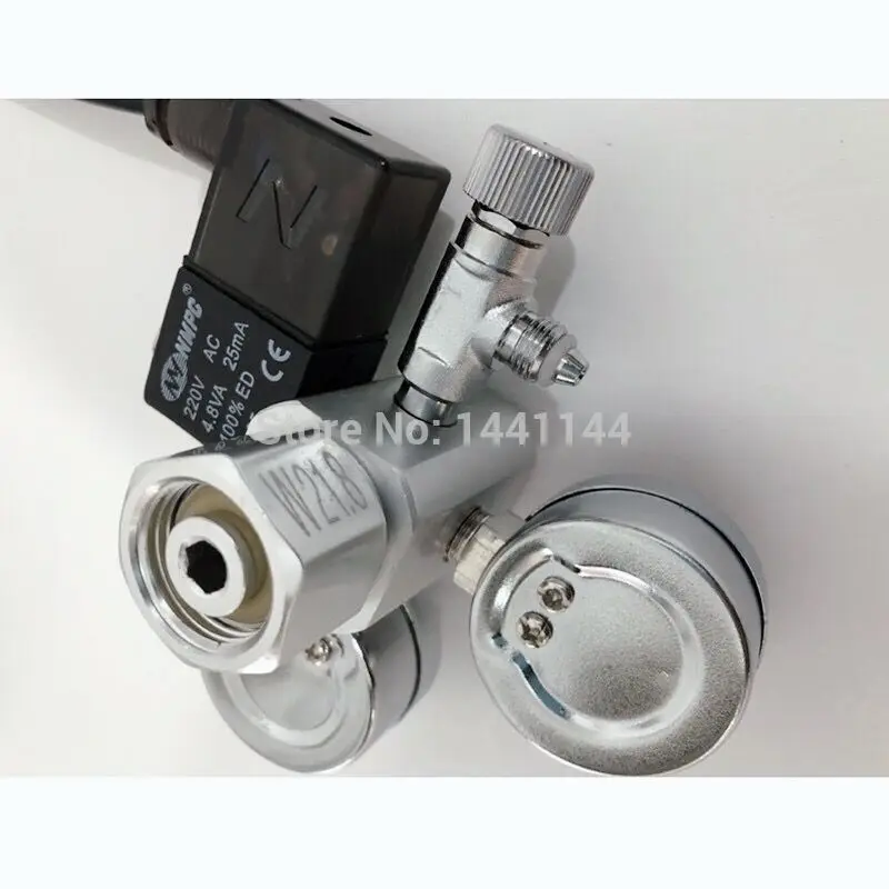 Аквариум CO2 регулятор W21.8 G5/8 220V Магнитная электромагнитный проверить аквариумный