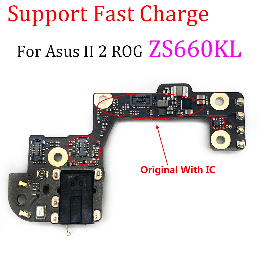

100% оригинальный новый микрофон гибкий кабель микрофона замена разъема голосовые подсказки с микрофоном Bluetooth Аутио Jack для Asus II 2 ROG ZS660KL