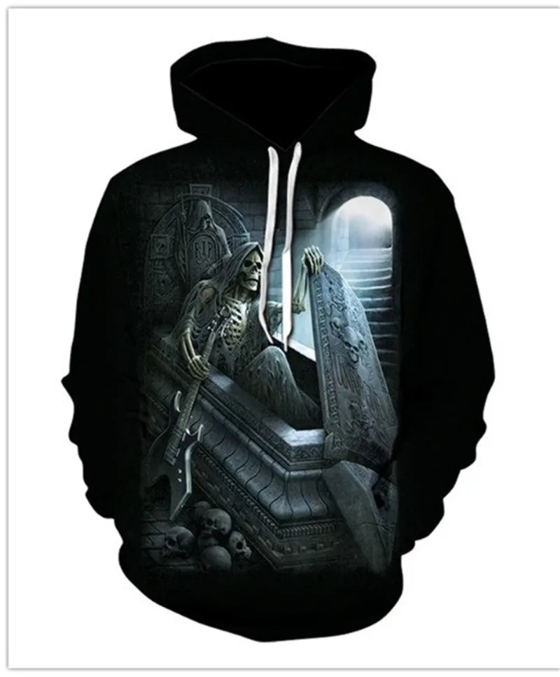 

Hip-hop street punk style hoodie 3D printing men's hooded sweatshirt fashion autumn and winter creative hoodie pullover hoodie