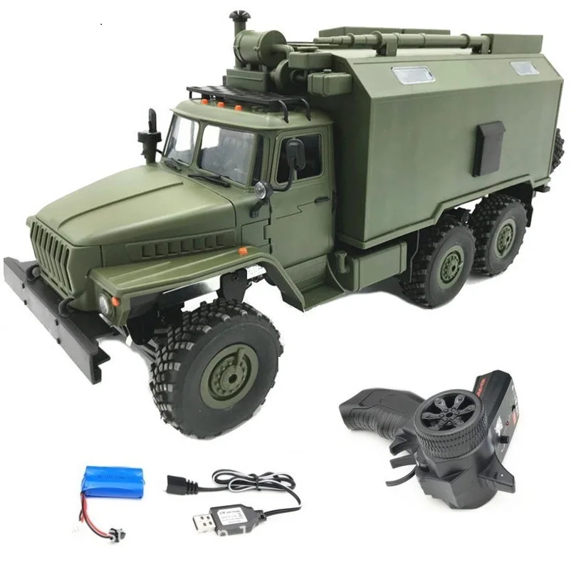 

WPL B36 Ural 1/16 2.4G 6WD RC Car Military Truck Rock Crawler Command Communication Vehicle RTR Toy Auto Army Trucks