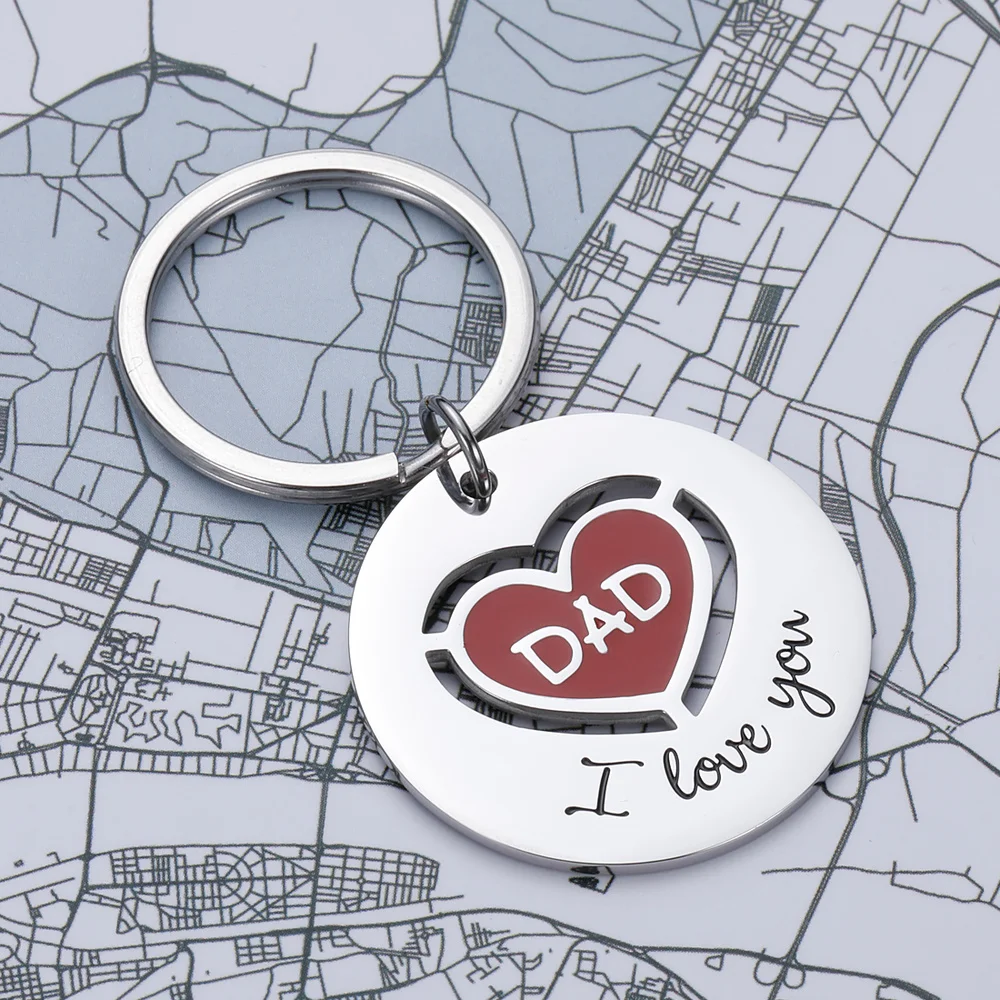 Подарок на день матери отца я люблю тебя брелок для папы мамы дочери сына подарок
