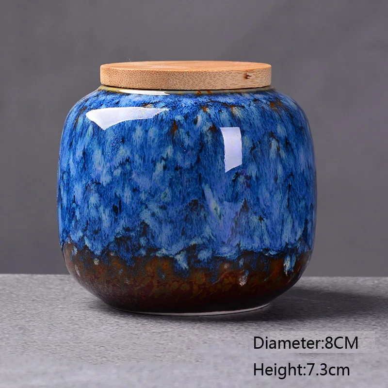 Chinese Style Storage Container Ink Painting Ceramic Tea Jar Bottles Jars For Food New Spice Box Sealed | Дом и сад
