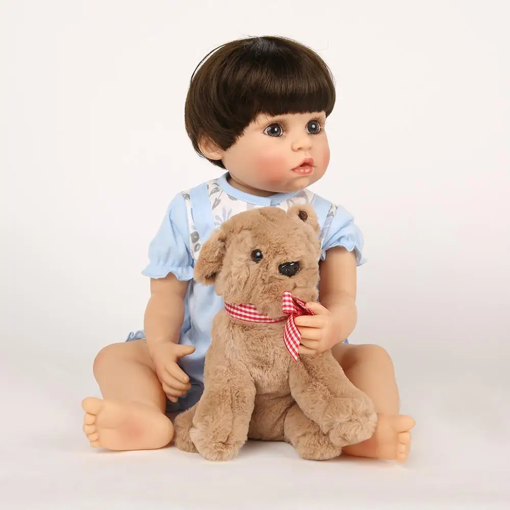 55 см полностью силиконовый виниловый светильник для куклы Reborn Baby