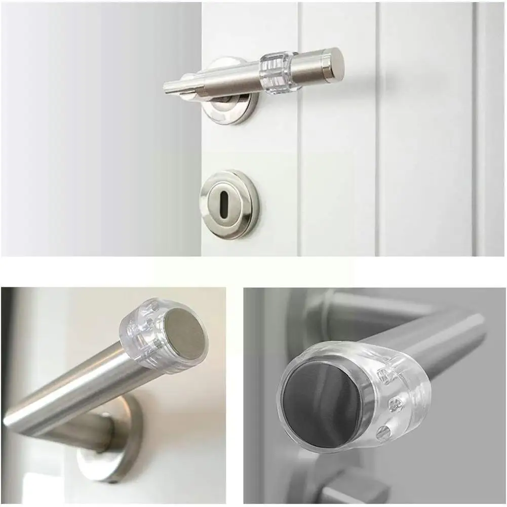 

1pcs Transparent Doors Protector Door Handle Bumper Door Buffer Stop Pad Baby Walls Safety Protector Home Doors Crash Silen H5o7