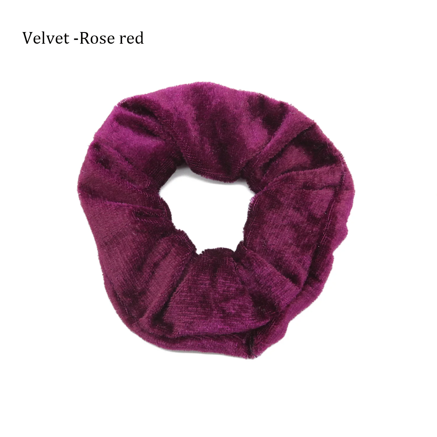 Velvet -Rose red Резинка для волос, резинка для волос, резинка для волос, держатель для хвоста, жемчужные бусы, женские резинки для волос, аксессуары для женщин - Цвет: Velvet -Rose red