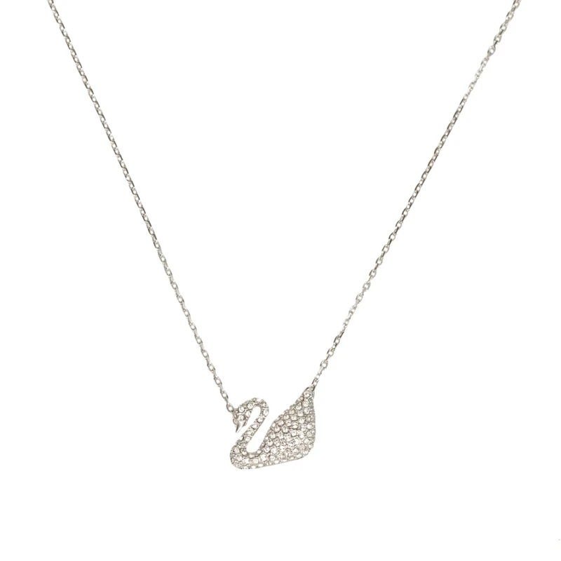 Swarovski знаковые с покрытием кулон в виде лебедя 5204134/5204133/5279421/5272364/5347329/5194826/5215038 - Окраска металла: Silver5007735