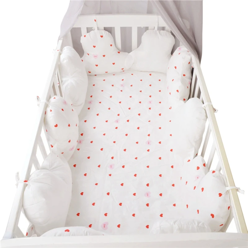 10 шт. хлопок новорожденных защита для кроватки подушки столкновения Детские
