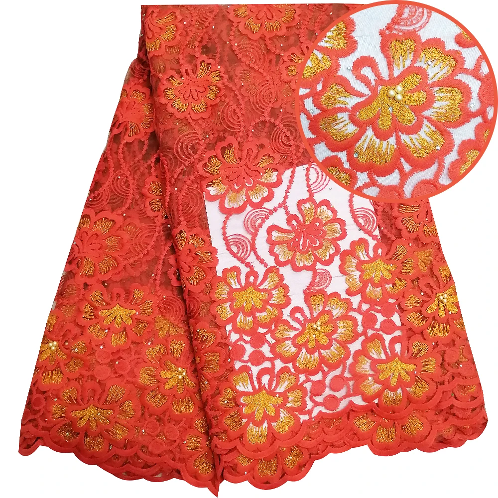 

African Lace Fabrics 2020 High Quality Lace With Stones Green Nigerian Sequence Lace Fabrics French Tulle Lace Fabric