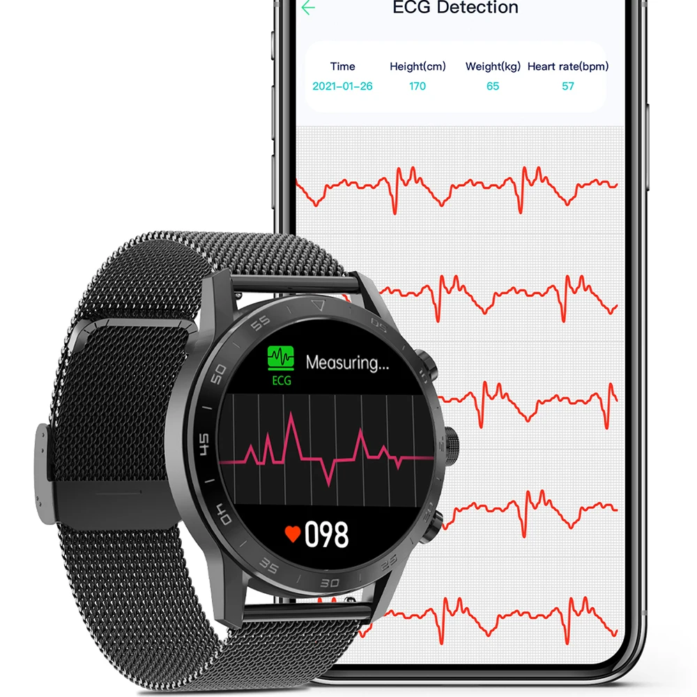 2021 ECG+PPG Smart watch men heart rate monitor blood pressure smartwatch Sleep Fitness Tracker Dial call Smartwatch for Xiaomi