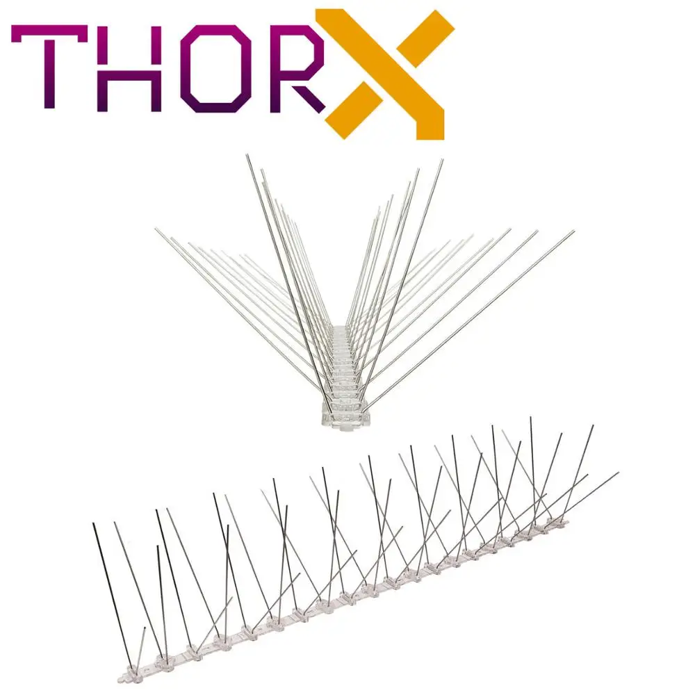 MH 04 TP 4 ряда шипы для отпугивания голубей птицы Спайк на поликарбонатной основе